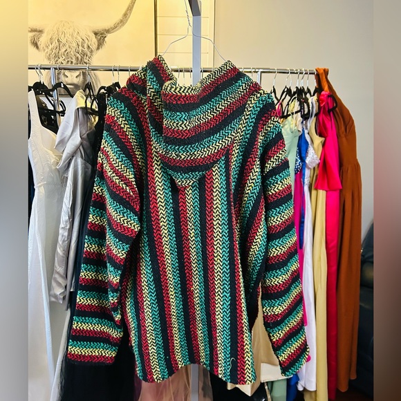 Rasta Multicolor Striped pullover sweater L - Picture 3 of 4